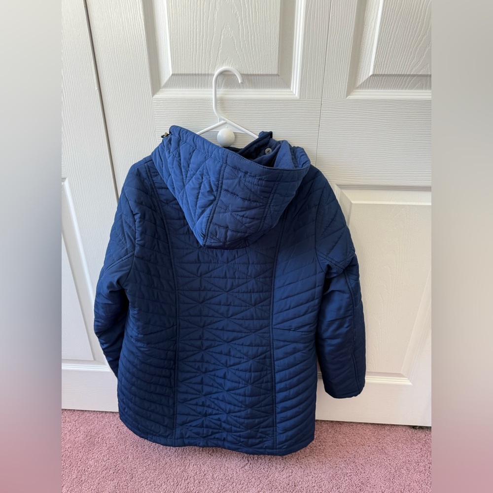 Navy Quilted Jacket - image 2